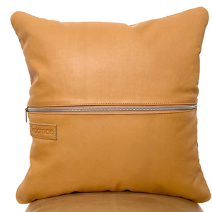 cushion tan weave leather