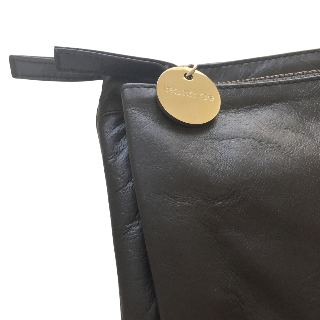 ' LULU ' black leather wallet