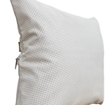 cushion white perforated leather