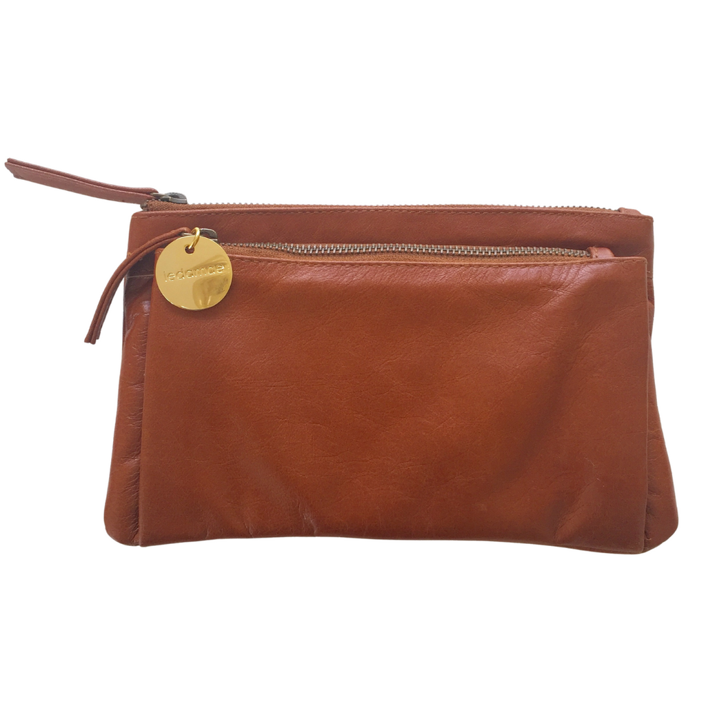 ' LULU ' tan leather wallet