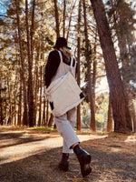 ' AUDREY ' white leather + black & white cowhide handbag